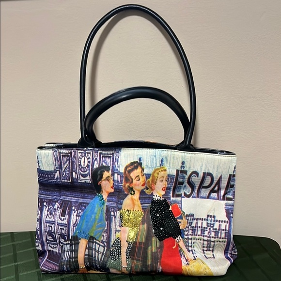 Coin Art Printed Handbag - Picture 11 of 13